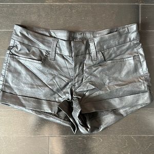 Bebe | women’s shorts size 25 | black stretchy and shinny